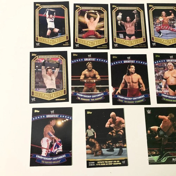 2014 WWE  Topps Lot of 22 Wrestling Cards Championship Contenders Wrestlemania - Picture 4 of 16